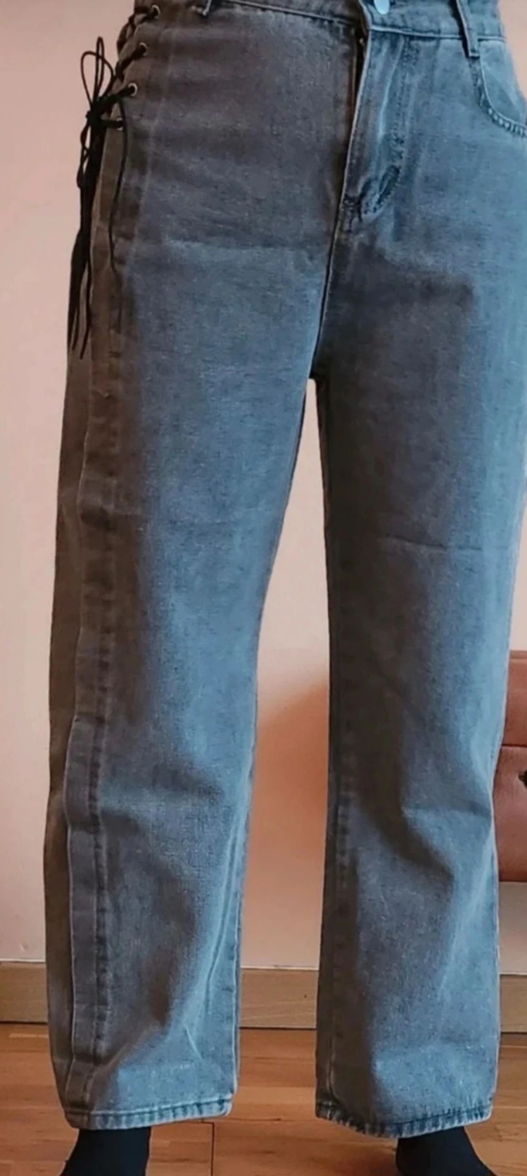 🙂 Grijze jeans met veters – Maat 36/S – photo 8